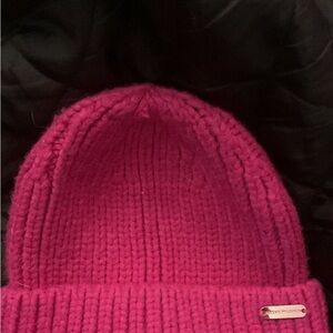 Steve Madden Fuchsia Knit Hat